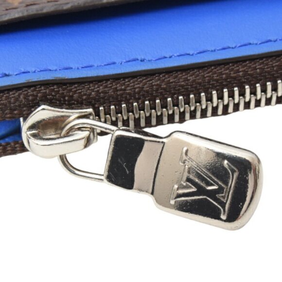 LOUIS VUITTON Blue Monogram Card Holder - Picture 3 of 10